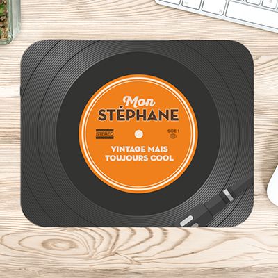 Tapis de souris personnalisé - Retro Vinyle
