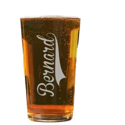 Verre à bière pinte personnalisé pour un Bernard