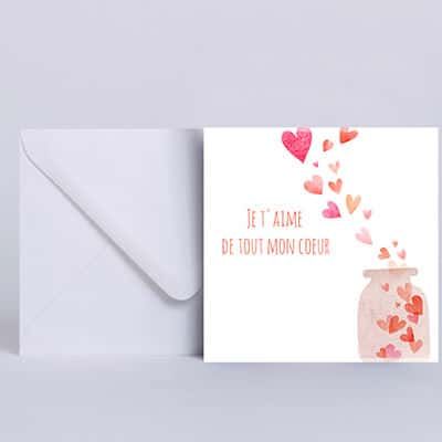 Carte de voeux Amour