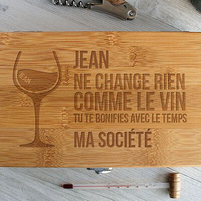 Coffret sommelier personnalisé - 5 accessoires - Entreprise Citation