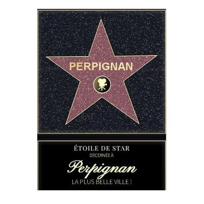 Affiche etoile de star personnalisé Perpignan