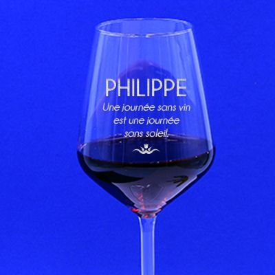 Verre à vin personnalisable - Citation
