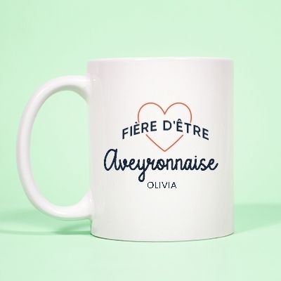 Mug personnalisé - Fière d'être Aveyronnaise