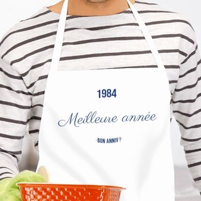 tablier blanc vintage homme homme né en 1984