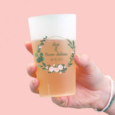 Gobelet personnalisé - Couronne de fleurs