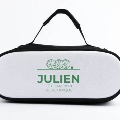 Sacoche de pétanque personnalisée pour un Julien