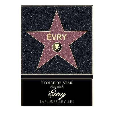 Affiche etoile de star personnalisé Évry