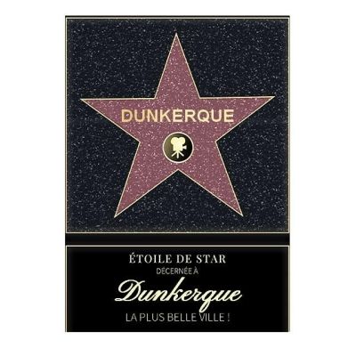 Affiche etoile de star personnalisé Dunkerque
