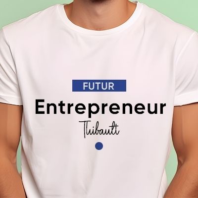 Tee shirt personnalisé homme - Futur entrepreneur