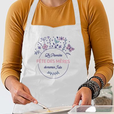 Cadeau pour maman Tablier de cuisine Tablier de cuisine Tablier pour dames  Cadeau de la fête des Mères Tablier momie personnalisé Tablier maman Tablier  fleuri -  France