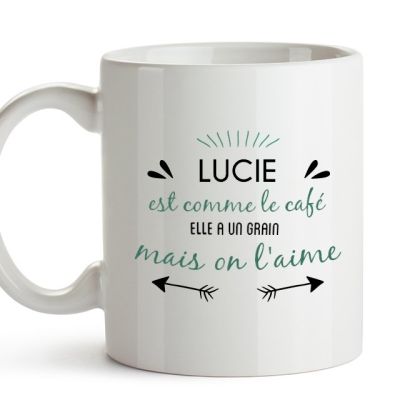 Mug personnalisé pour une Lucie
