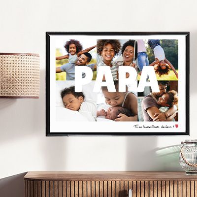 Affiche personnalisée - Multi photos famille