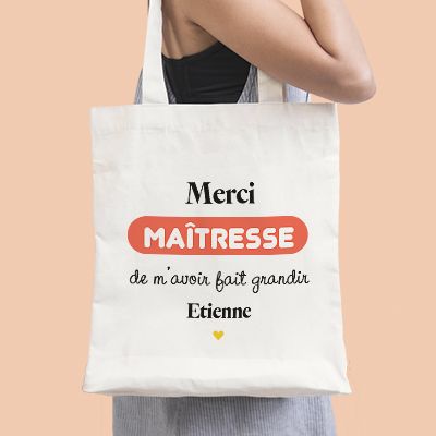 Tote bag personnalisé - Fin d'année scolaire