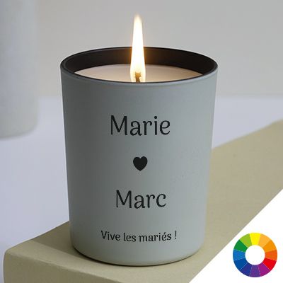 Bougie personnalisable et parfumée - Tendresse