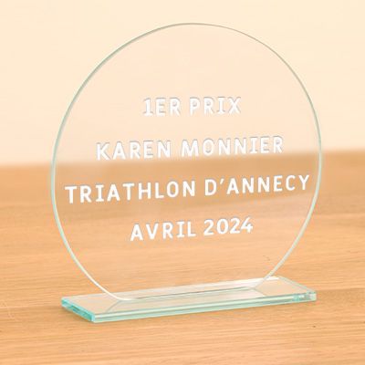 Trophée personnalisé - Message