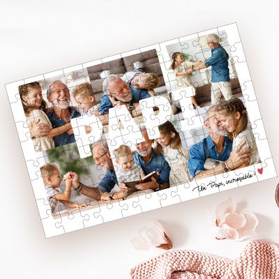 Puzzle personnalisé - Multi photos famille - 96 pièces