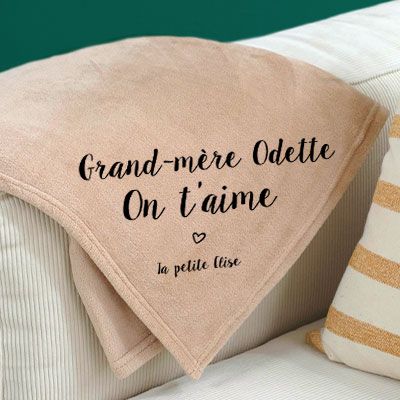 Plaid personnalisé - Grand-mère