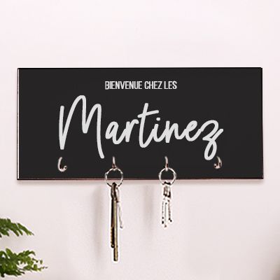Porte clés mural personnalisé - Message