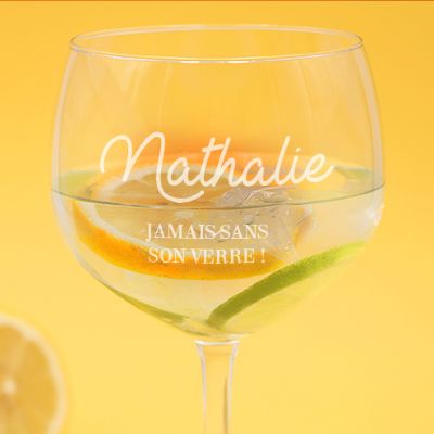 Verre à cocktail personnalisé
