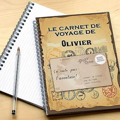 Carnet de Voyage Personnalisé avec Prénom