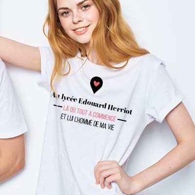 Tee shirt personnalisé femme - Là où tout a commencé