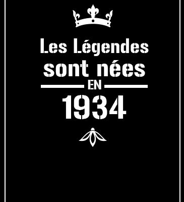Affiche légendes année 1934