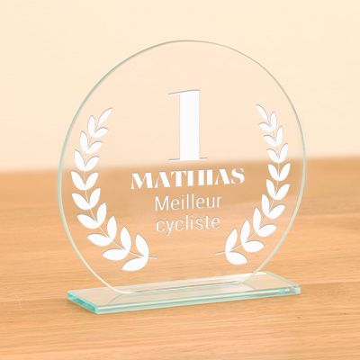 Trophée personnalisé - Lauriers