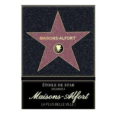 Affiche etoile de star personnalisé Maisons-Alfort