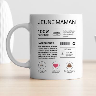 Mug personnalisé - Composition d'une jeune maman