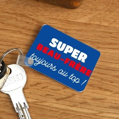 Porte-clé personnalisé - Super Beau-Frère
