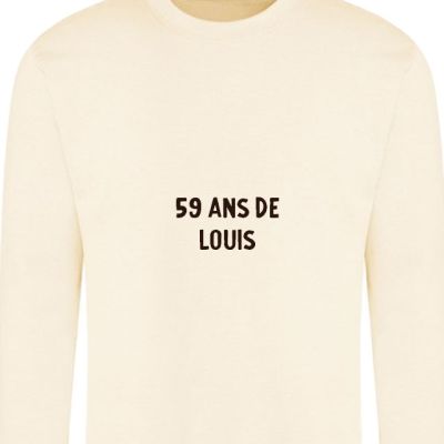 Sweat personnalisable homme 59 ans