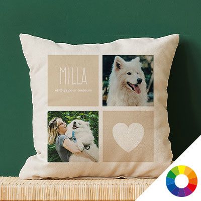 Coussin personnalisé photo  - Mon petit coeur