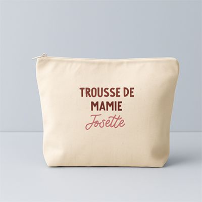 Trousse en coton personnalisée - Message