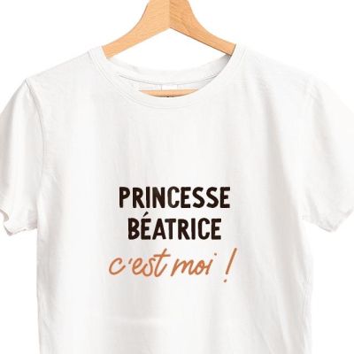 T-shirt blanc personnalisé pour une Béatrice