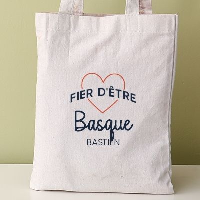 Tote bag personnalisable - Fier d'être Basque