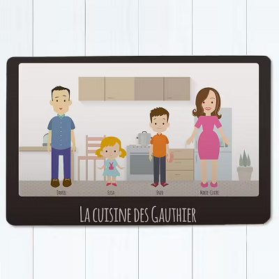 Paillasson personnalisé Cuisine - Family Circus
