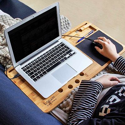 Support ordinateur portable en bois