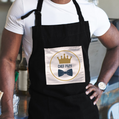 Tablier noir - Chef Papy