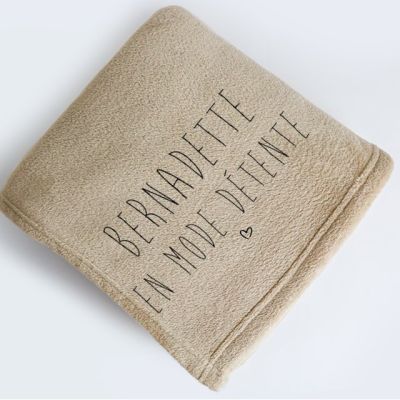Maxi plaid personnalisé pour une Bernadette