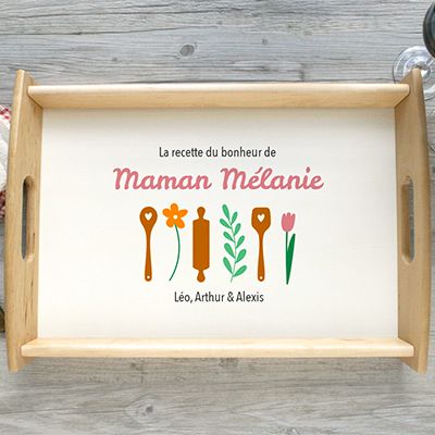 Plateau personnalisé - Recette du Bonheur