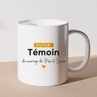 Mug personnalisé - Futur témoin