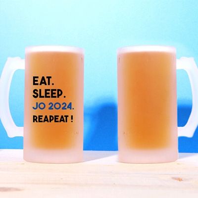 Chope de bière personnalisée - Message Football