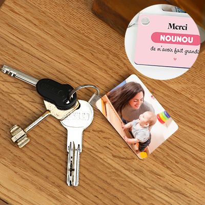 Porte-clés personnalisé photo - Nounou