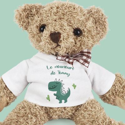 Ourson en peluche personnalisable - Dinosaure