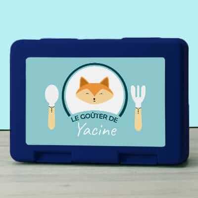 Boîte à goûter Personnalisable - Petit Renard