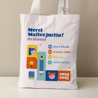 Tote bag personnalisé - Bilan de l'année