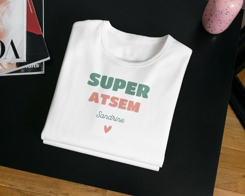Tee shirt personnalisé femme - Super ATSEM