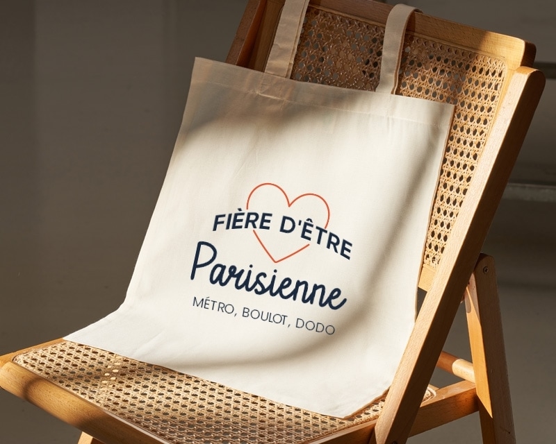 Tote bag personnalisable - Fière d'être Parisienne