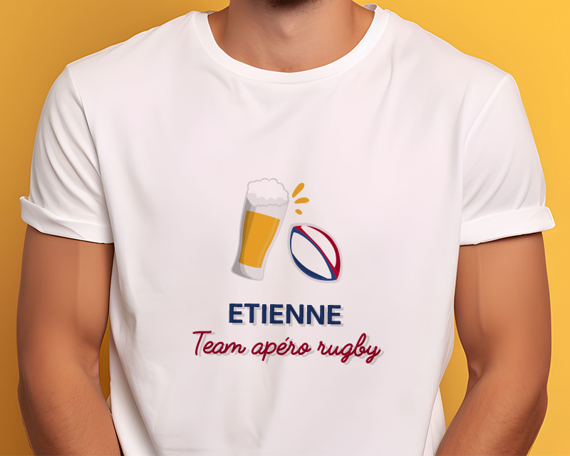 Tee shirt personnalisé homme - Apéro Rugby