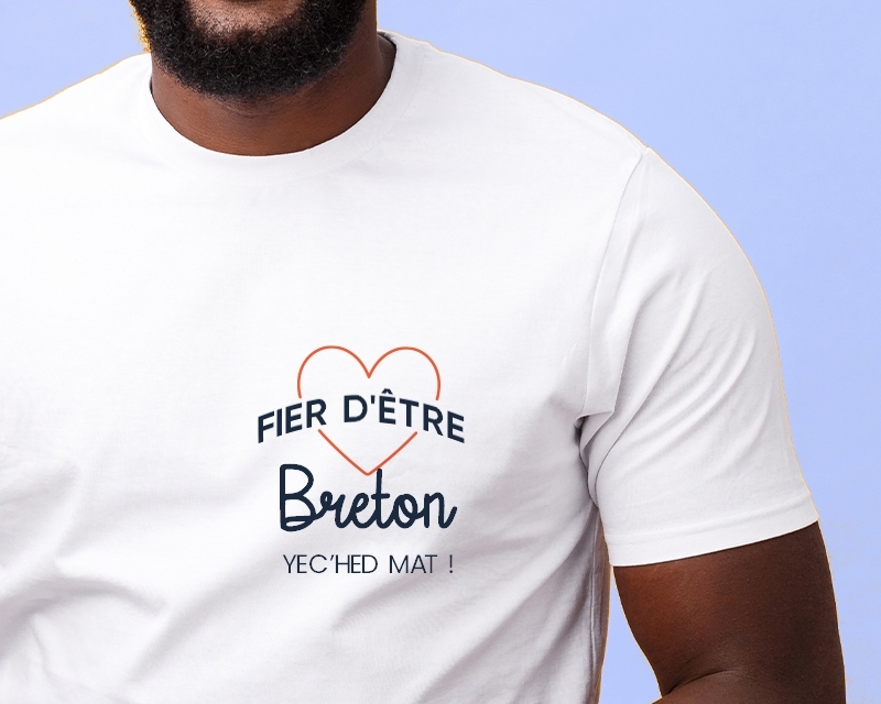 Tee shirt personnalisé homme - Fier d'être Breton